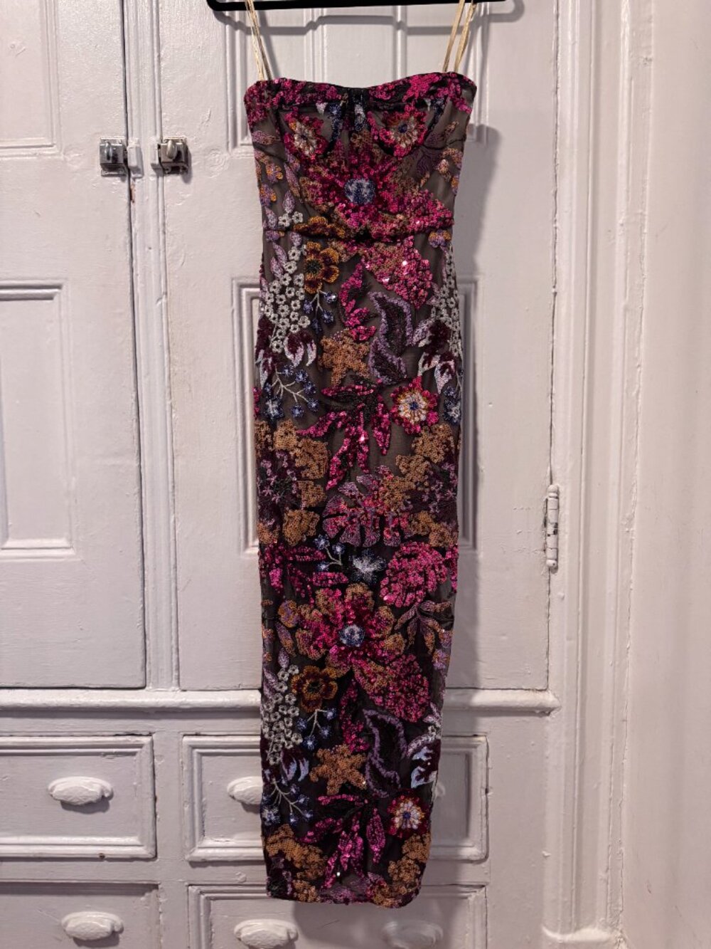 Dahlia Gown Strapless Fitted Embellished Sequin Formal Dress STUNNING - Size XS - Picture 6 of 14